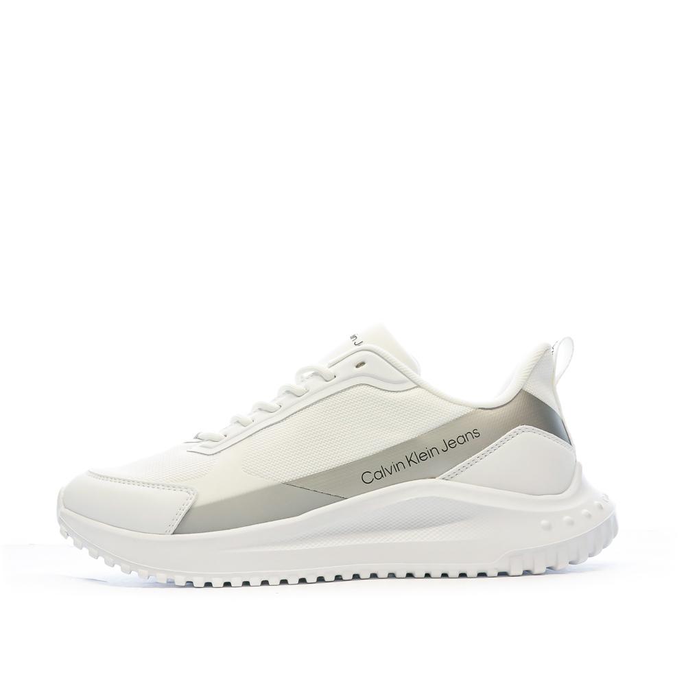Calvin Klein Jeans Baskets Blanches/Grises Homme Calvin Klein Jeans Eva Runner Lowlaceup
