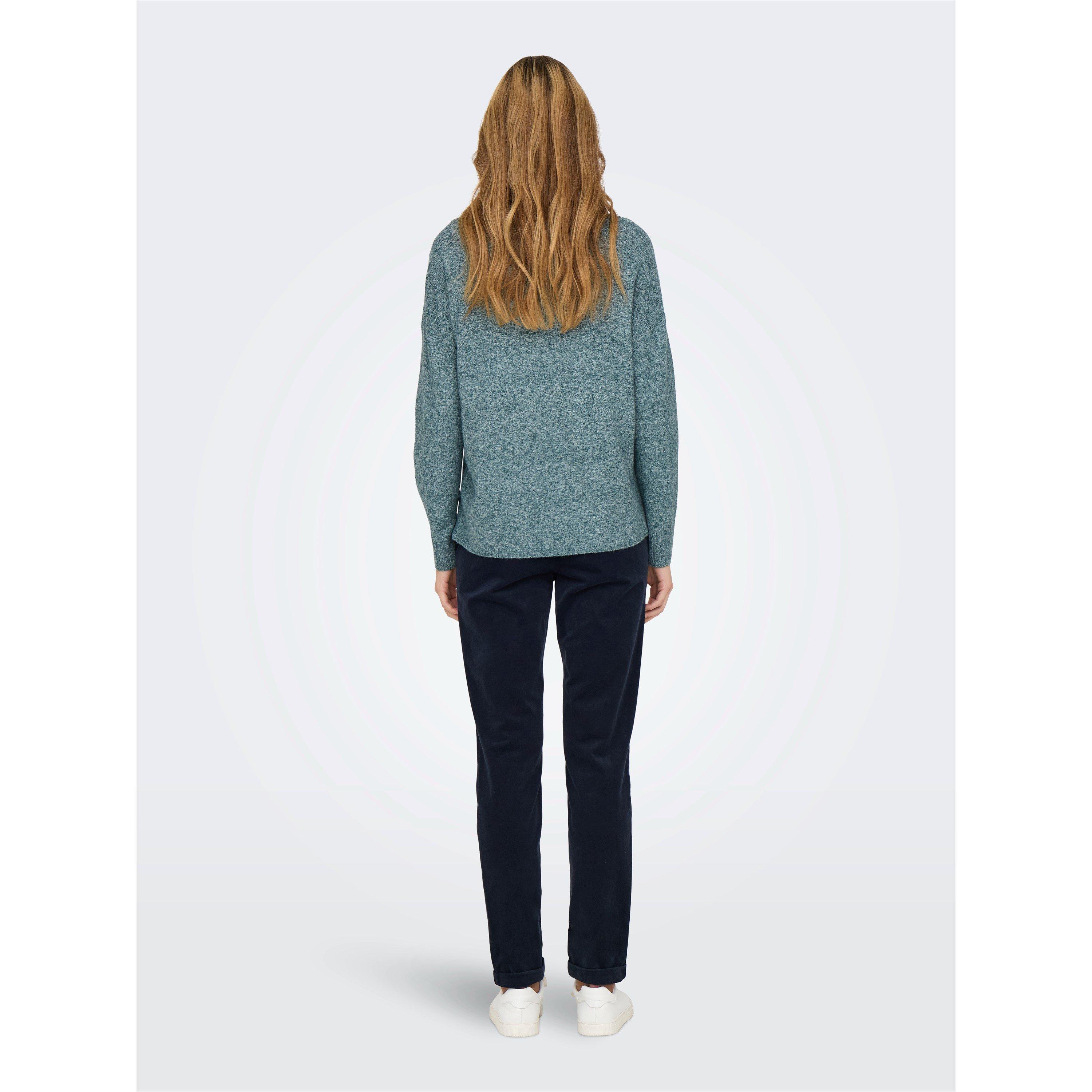 Only Rica Long Sleeve V Neck Knitted Top