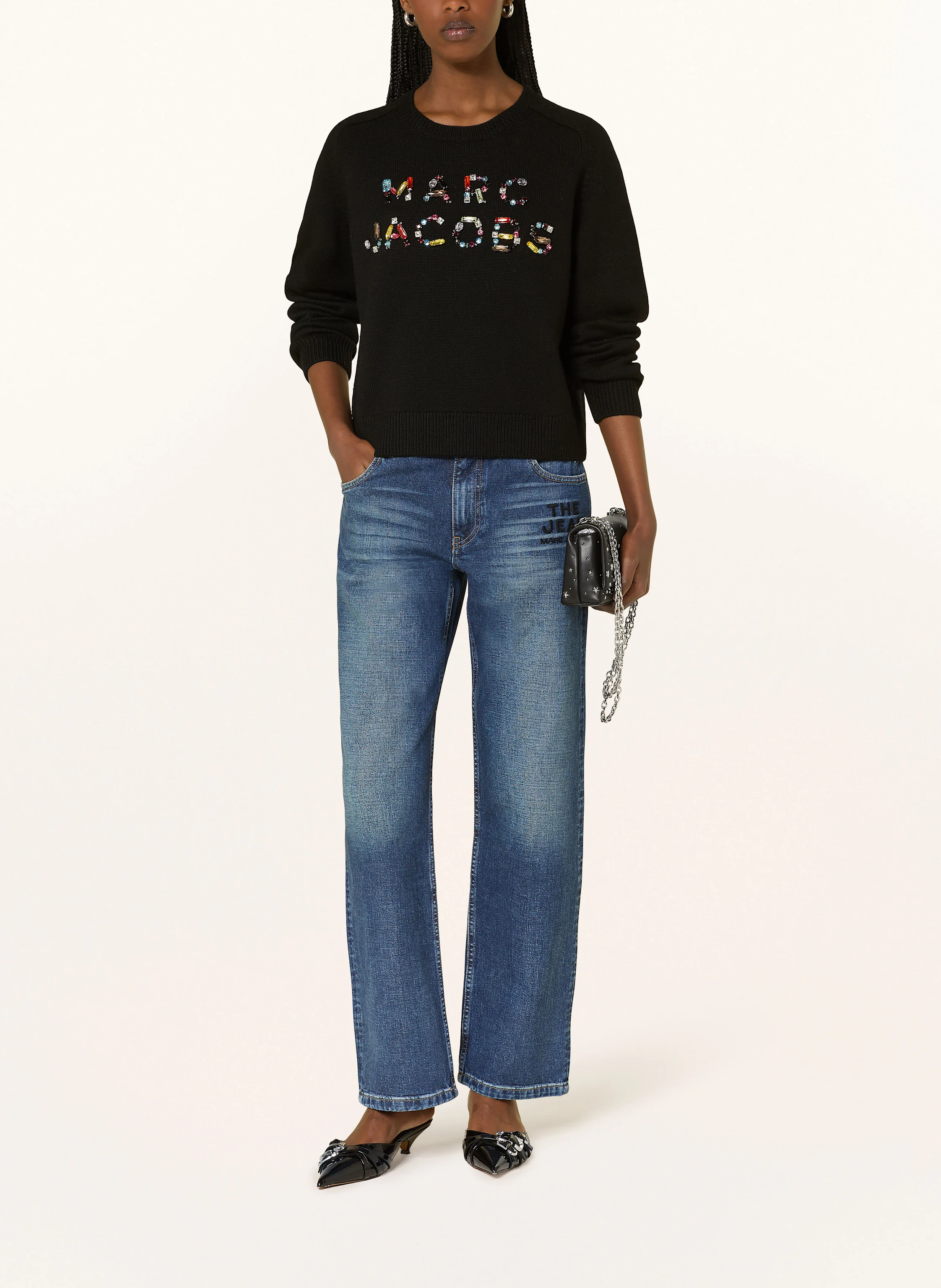 MARC JACOBS Pullover mit Schmucksteinen