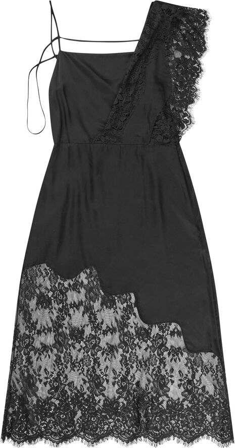 MUNTHE SAHAN EcoVero Viscose Lace Dress Black