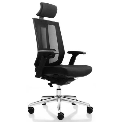 Fauteuil de bureau SHADE - accoudoirs réglables - appuie-tête réglable - noir