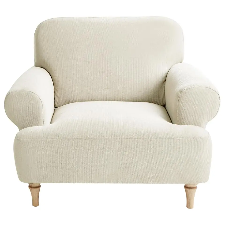 KIBERG - Fauteuil - Lichtbeige - Polyester