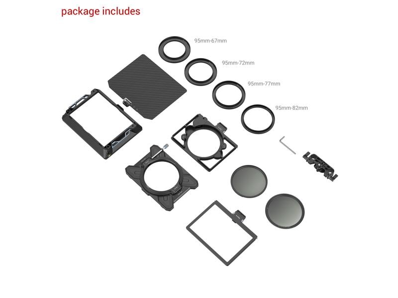 Smallrig Multifunctional Modular Matte Box (95 mm) VND Kit Multifunktionales modulares Matte Box Kit