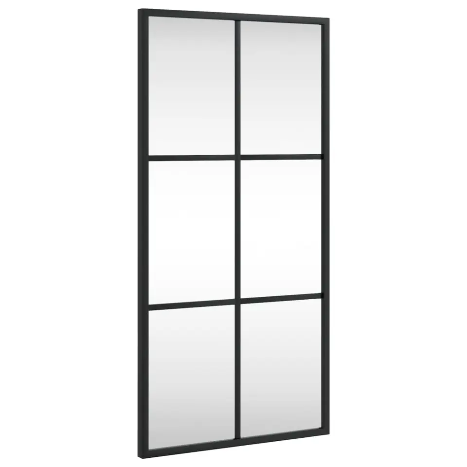 vidaXL - Wandspiegel - Zwart - IJzer - 30 x 60 cm