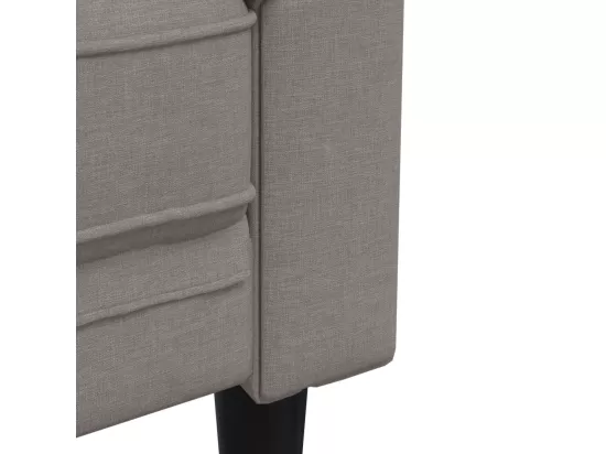 Ensemble de canapés 2 pièces taupe tissu
