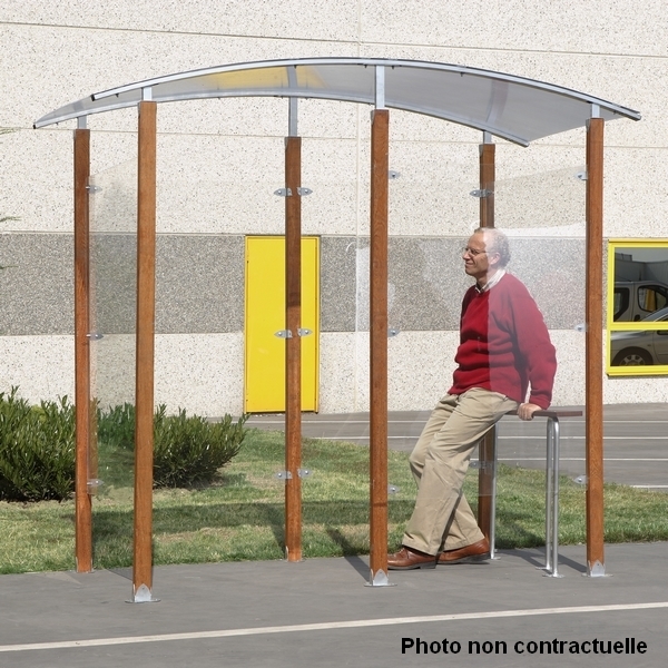 Abri fumeurs bois Modèle en isolé 6 m²