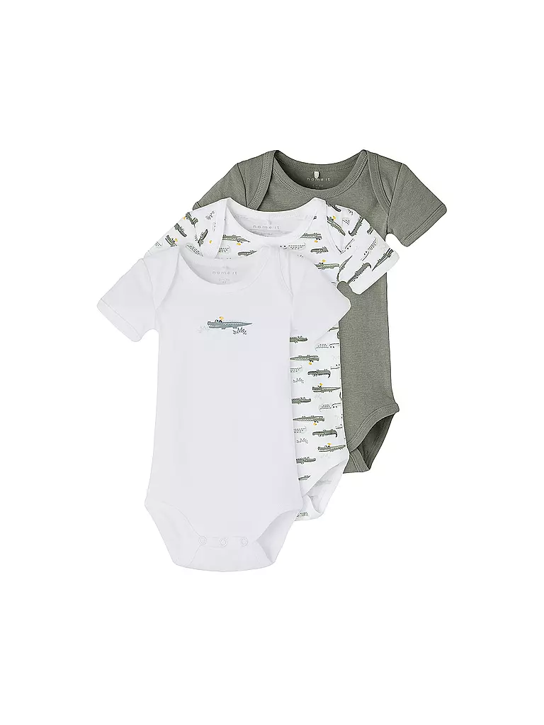 NAME IT Baby Body NBMBODY  3-er Pkg. weiss