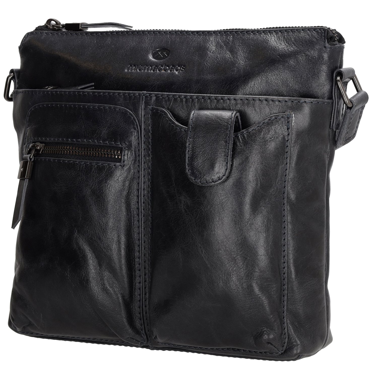 Micmacbags Porto Schoudertas donker navy