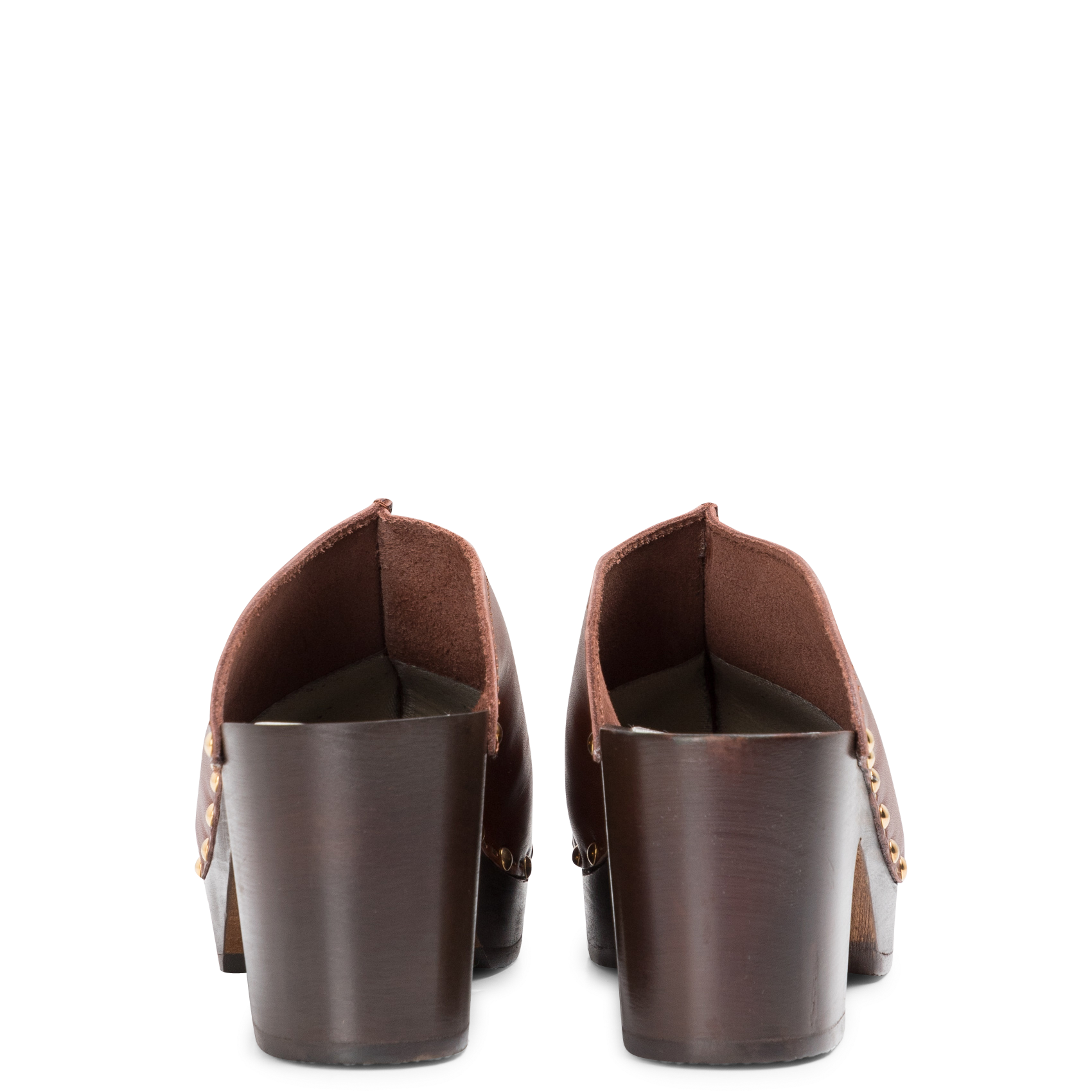 YNDIES - Sabots en cuir| Marron