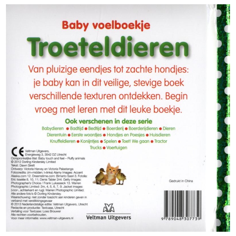 Baby's Voelboekje Troeteldieren