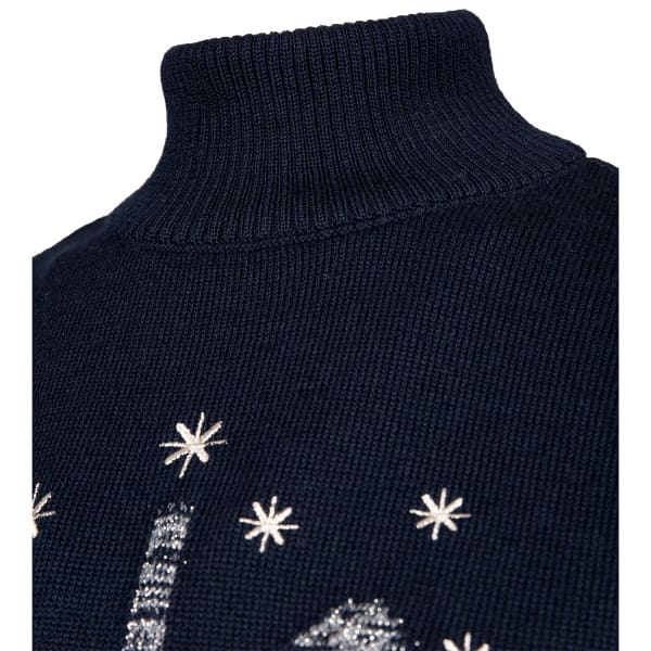 Pull DUVILLARD KNIT PULLOVER PERLE DARK BLUE