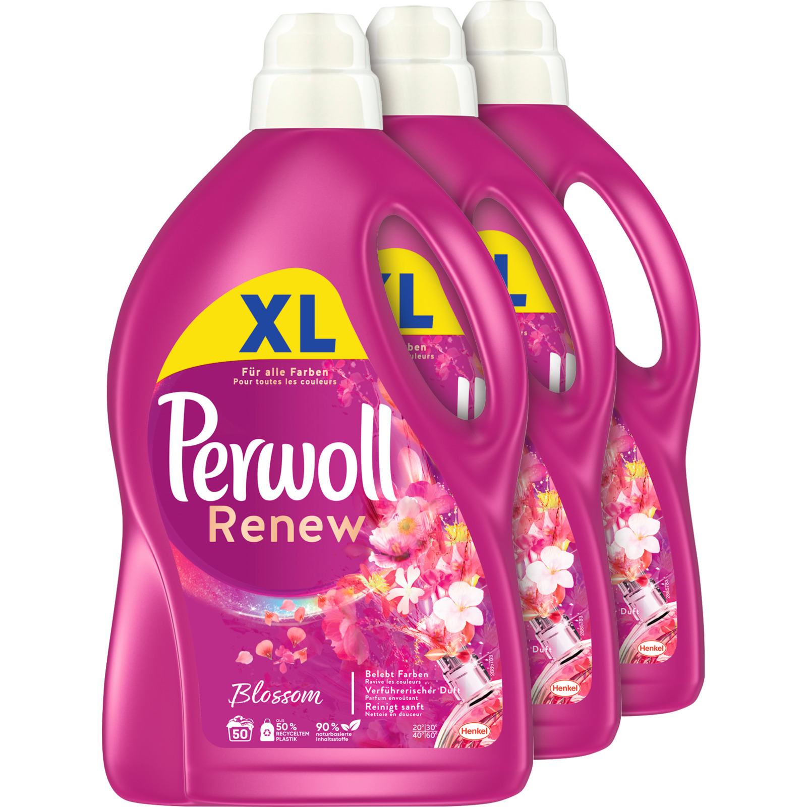 Perwoll Flüssigwaschmittel Blossom 3 x 50 Waschgänge
