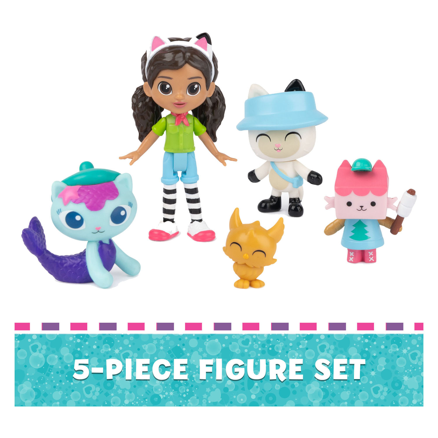 Gabby's Poppenhuis Speelfiguren Camping Speelset, 5dlg.