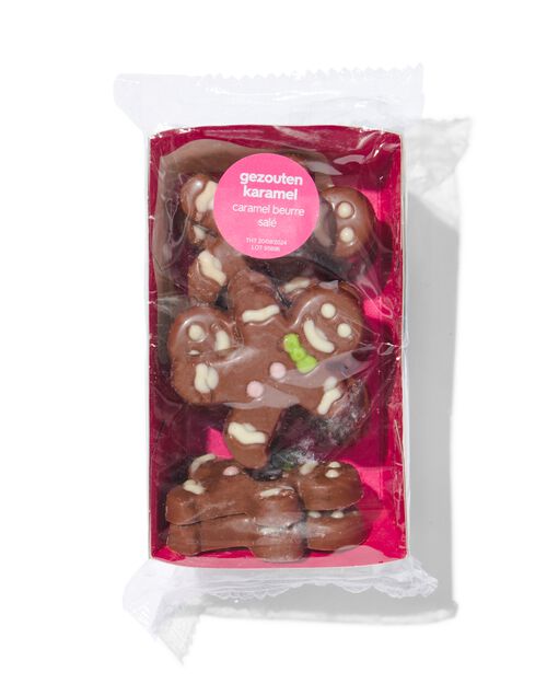 bonshommes en chocolat au lait caramel beurre salé 150g
