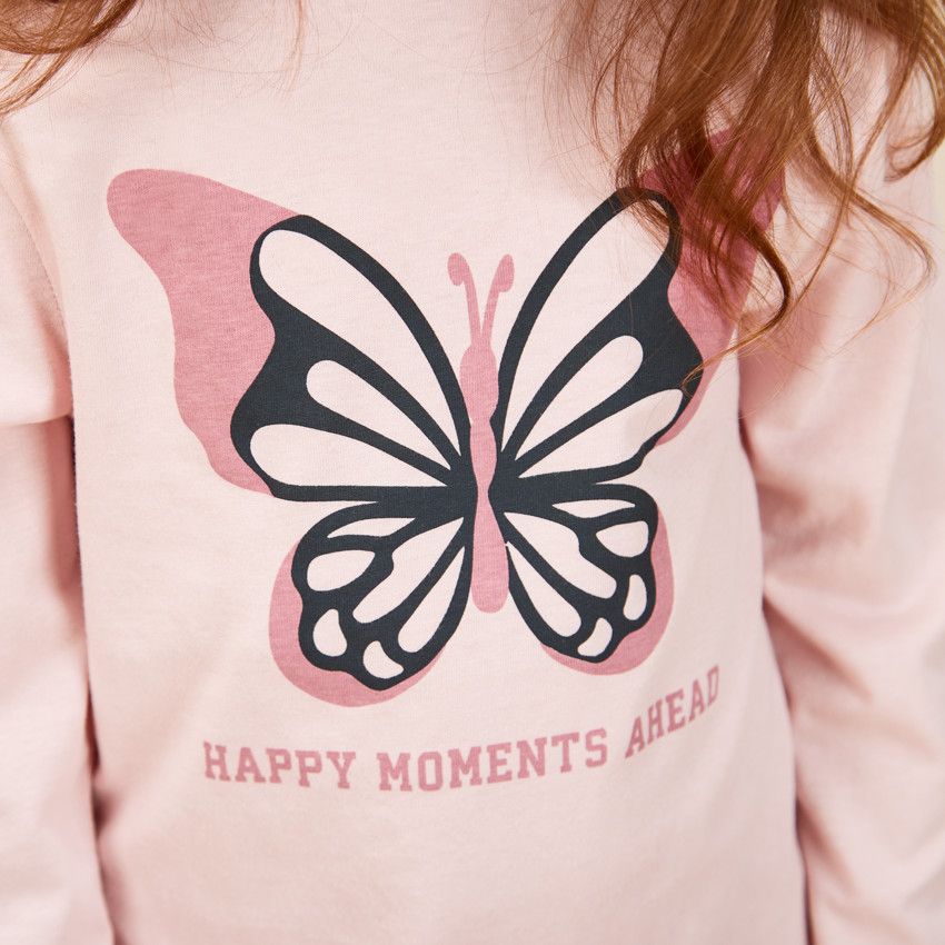 Pyjama 2 pièces en jersey pour fille - Multicolore