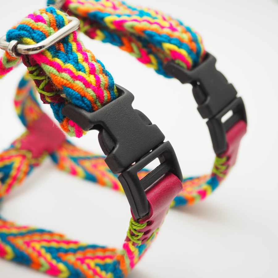 Coleira LEO&INDI Wayuu Juliru com guia