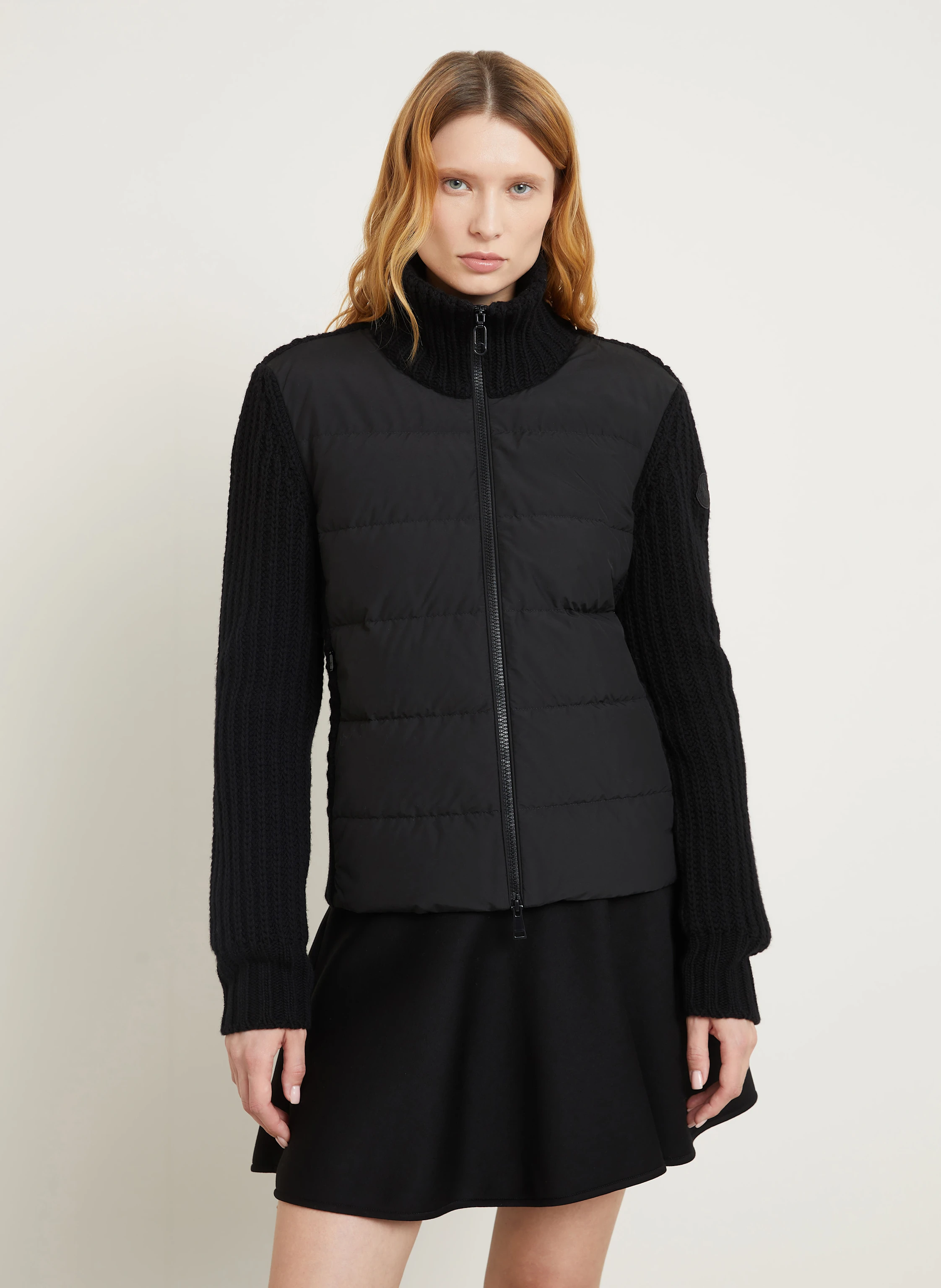 MONCLER Strickjacke im Materialmix