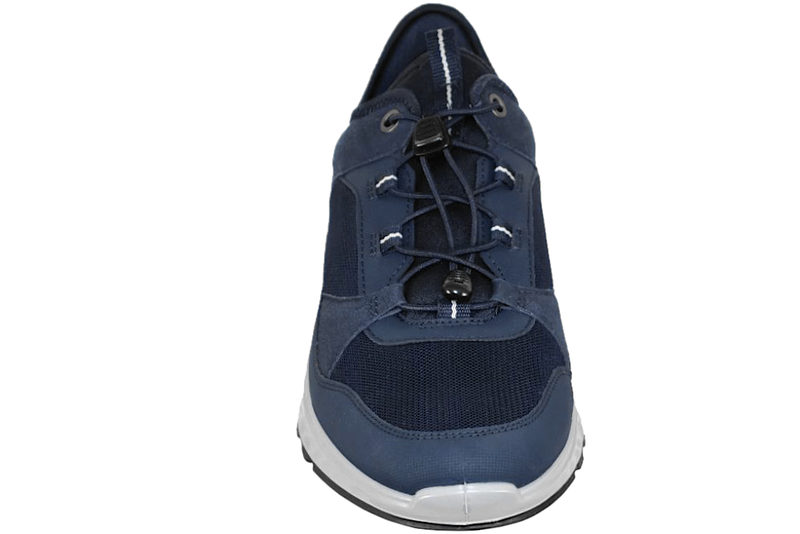 ECCO EXOSTRIDE M GORE-TEX TRAVESKO I MØRKEBLÅ TEKSTIL