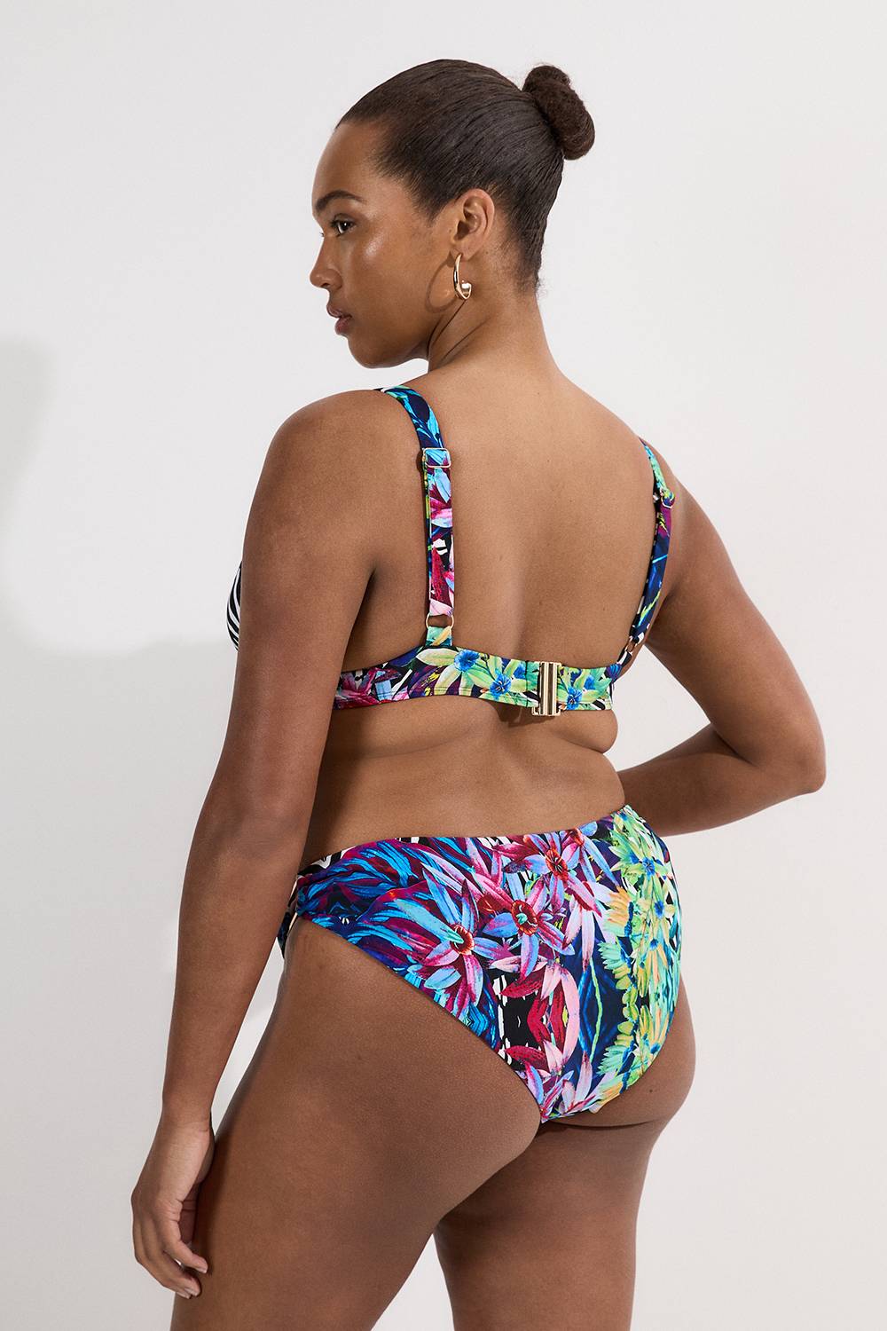 KarenMillen Top Bikini Décolleté Tropical Floral Grande Taille