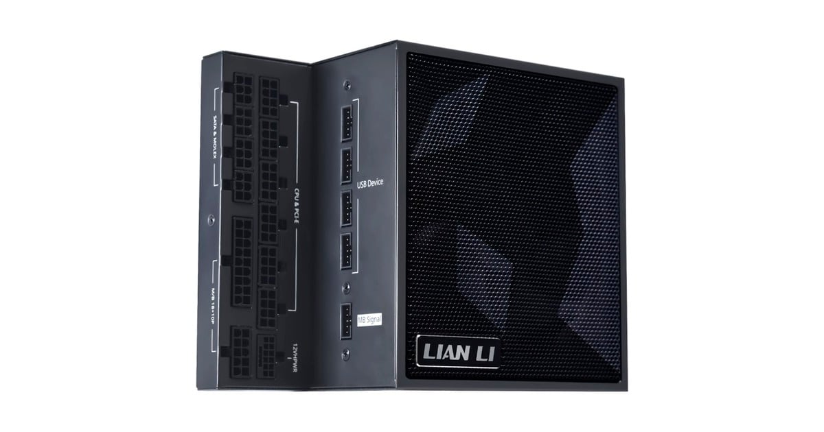 Lian LiEDGE1000 modulaire 1000 watt voeding   (Zwart, 1x 12V-2x6, 3x PCIe, 4x USB-header)
