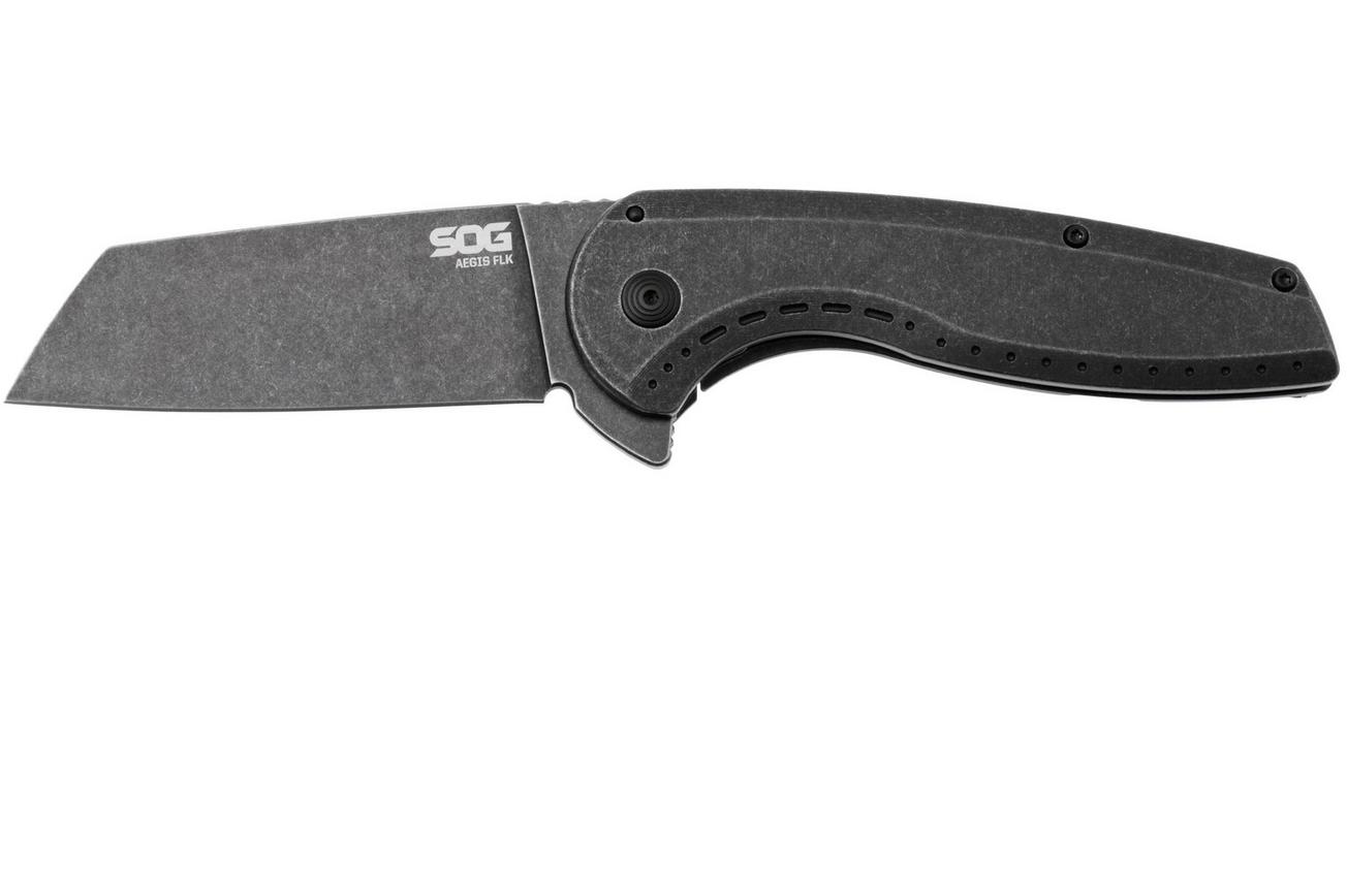 SOG Aegis FLK 2.0 14-41-04-43, Black PVD 8Cr13MoV, Black Stainless Steel zakmes