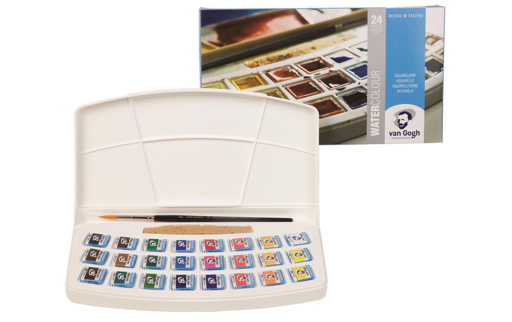 Aquarellfarbe »Van Gogh Malkasten 24er-Set, Mehrfarbig« 27 Stk. tlg.