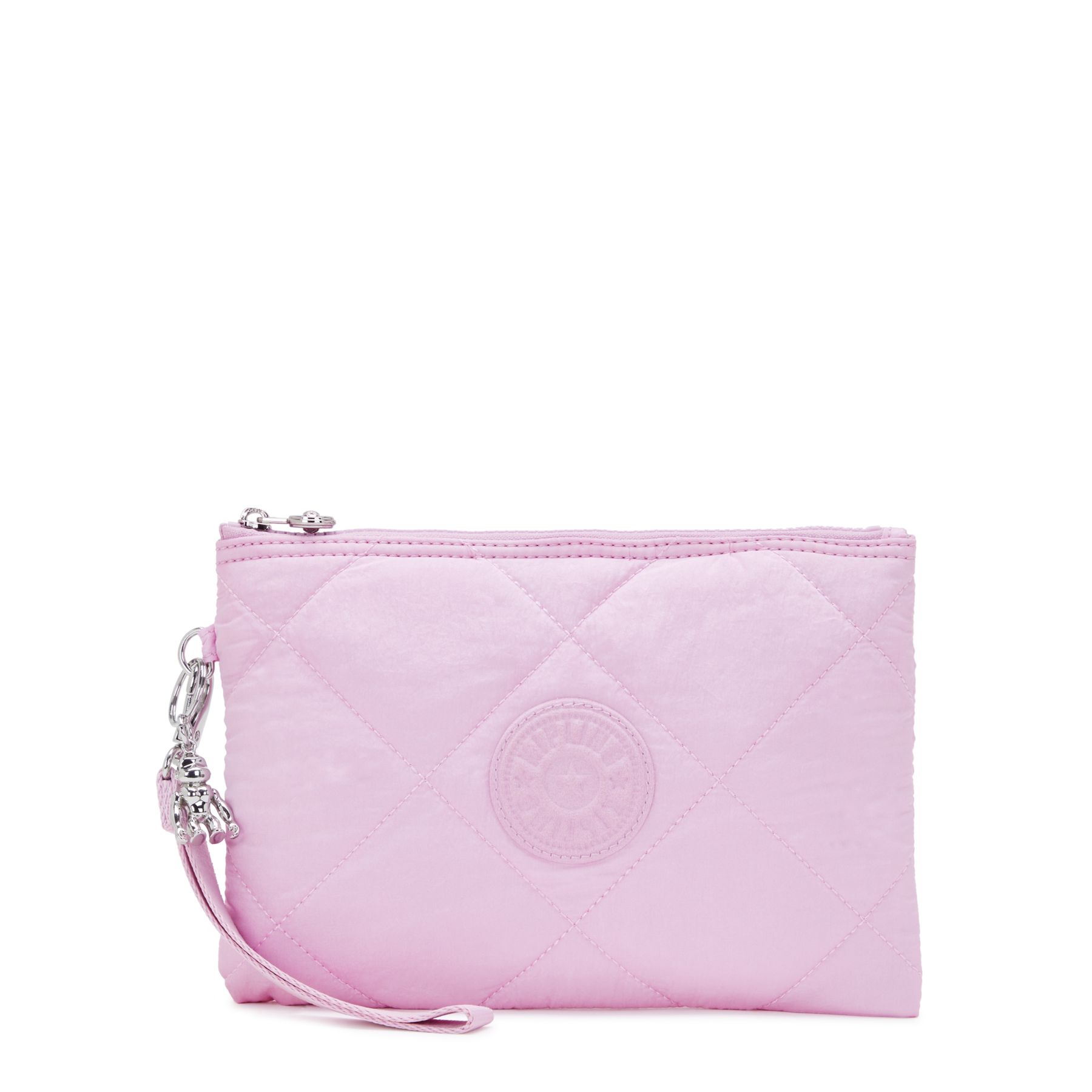 FANCY Grande pochette plate avec dragonne - Blooming Pink Quilt
