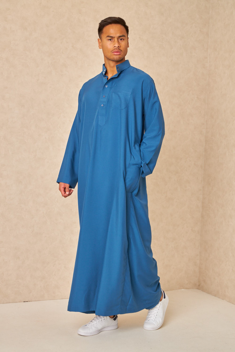 Ensemble 2 pièces qamis + pantalon bleu foncé