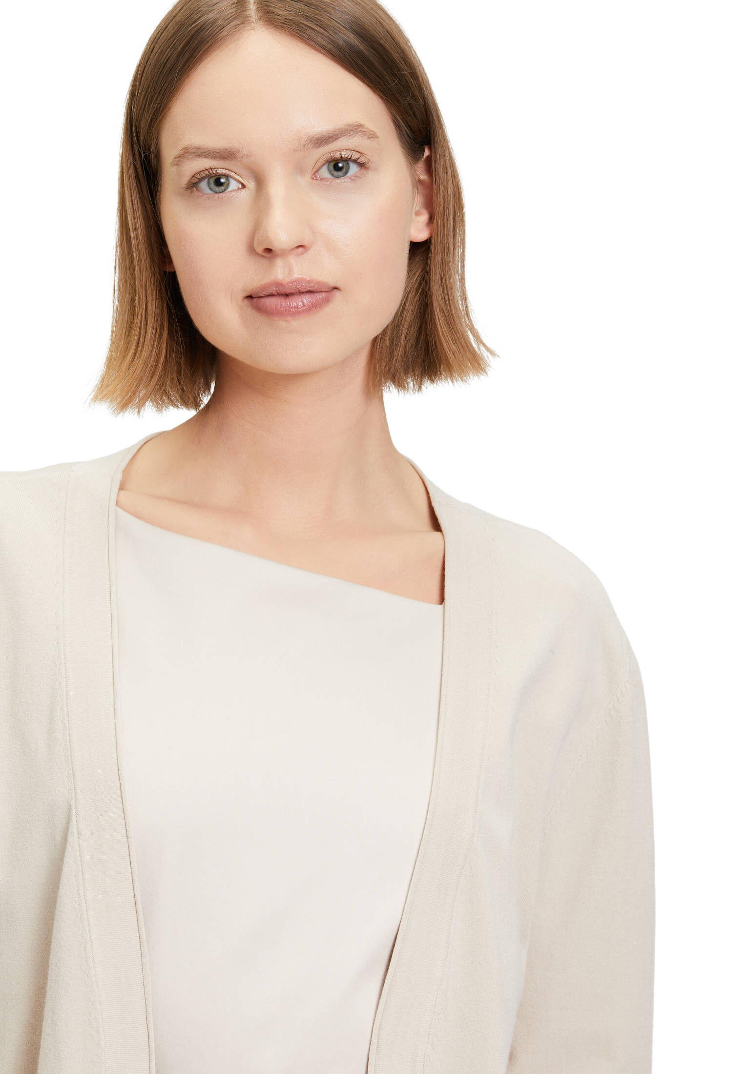 Betty & Co| Damen Strick-Cardigan ohne Verschluss