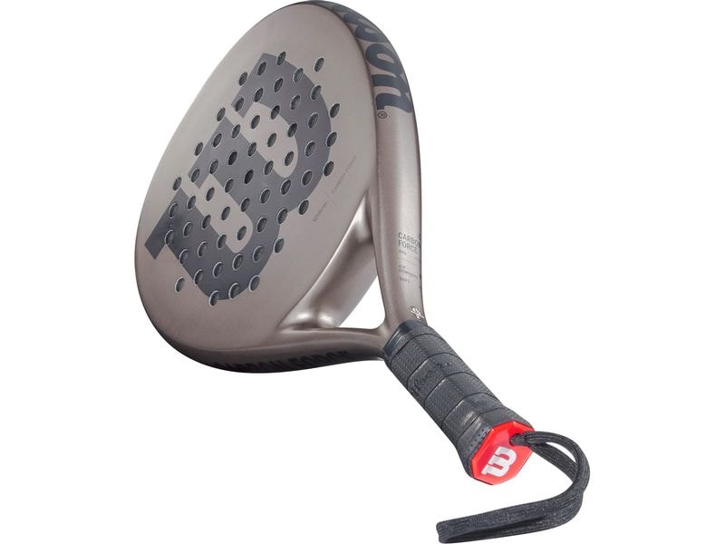 Wilson Padelracket Carbon Force Grau Padelschläger mit Carbon Rahmen