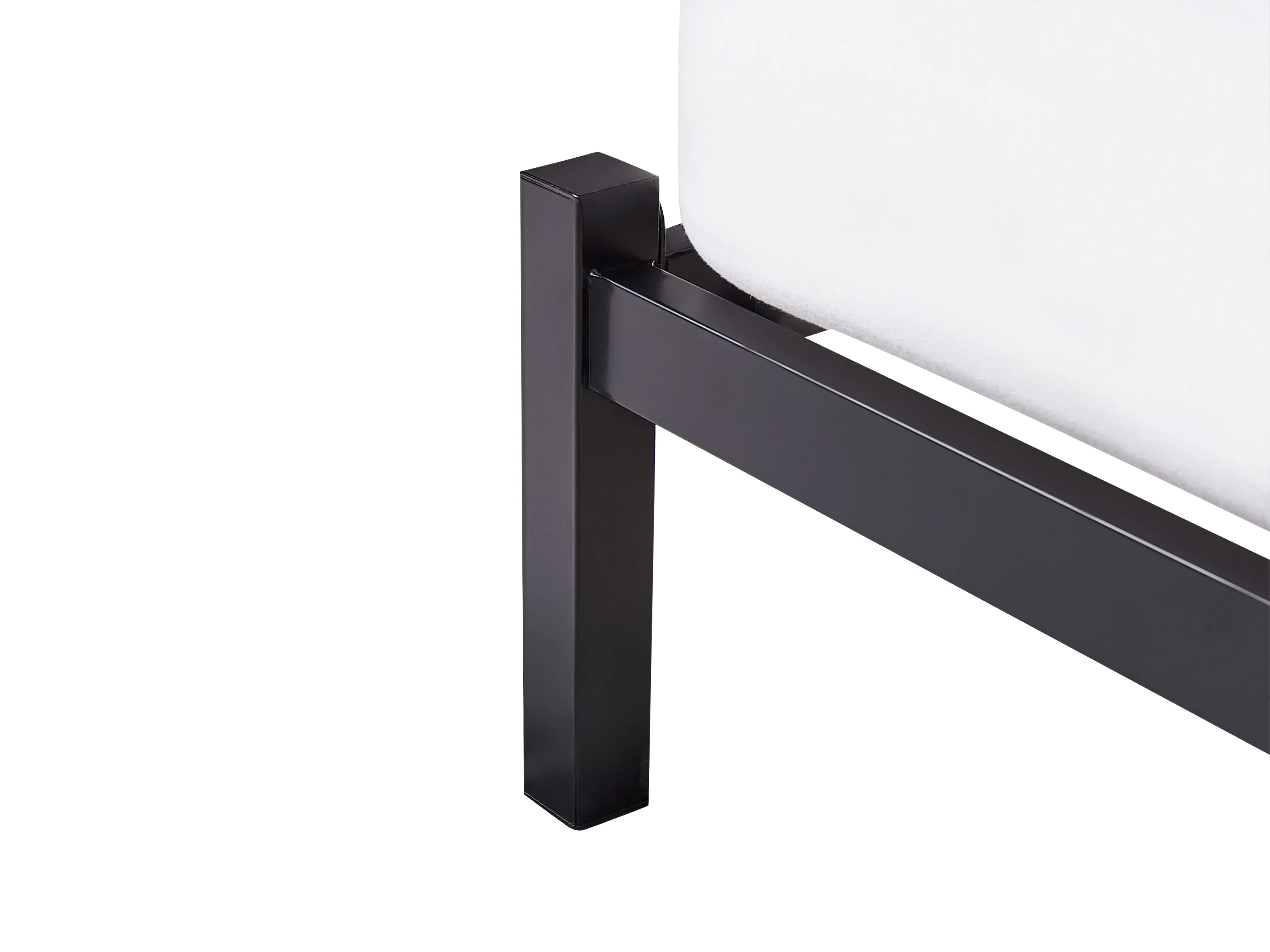 Bed Metaal CLAMART 140 x 200 cm Grijs