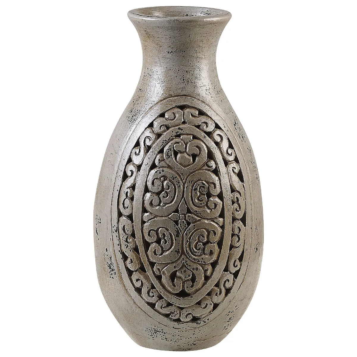 Beliani Vase Handmade - 51 cm Gris