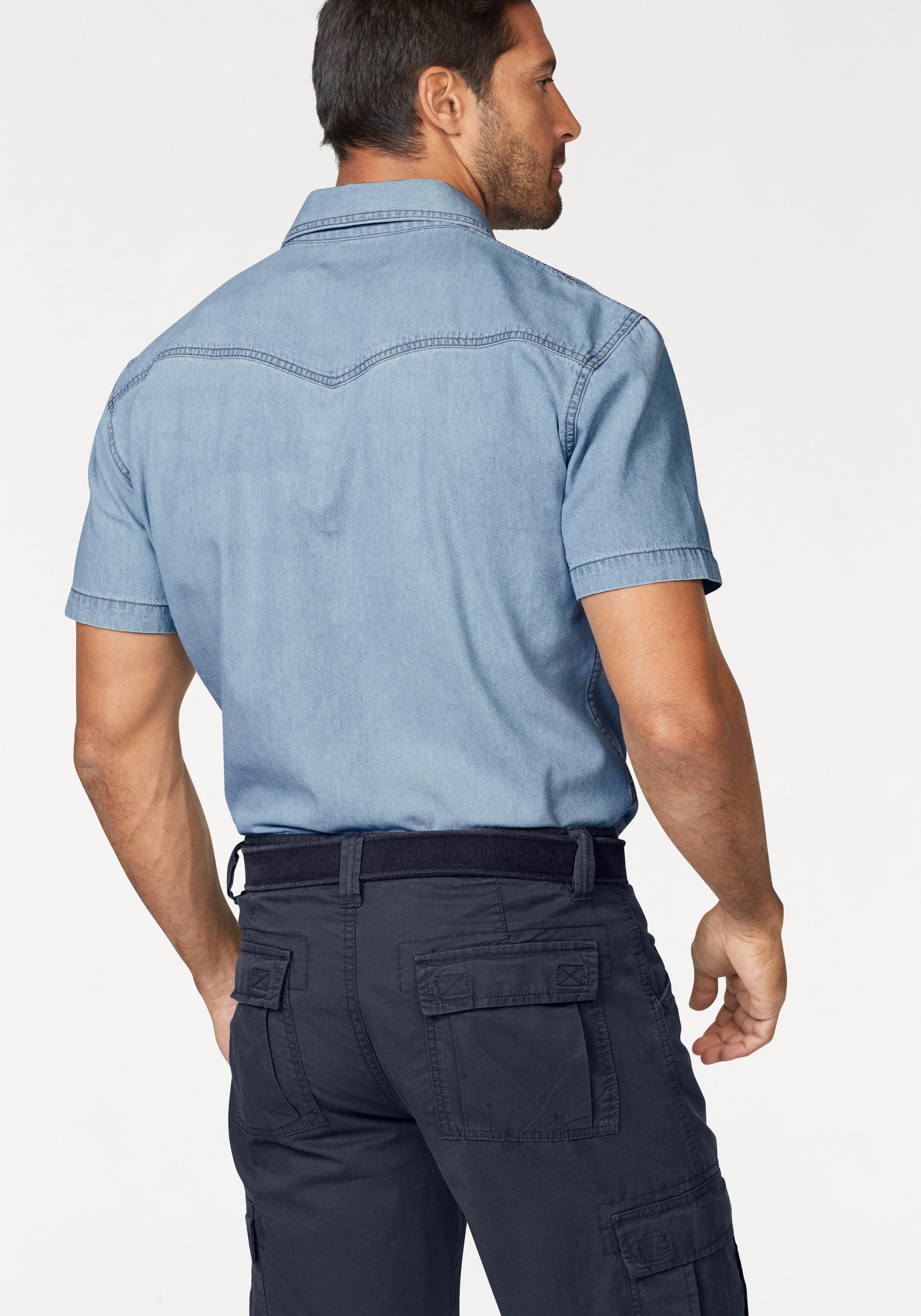 Arizona Jeanshemd Kurzarm im Western Stil