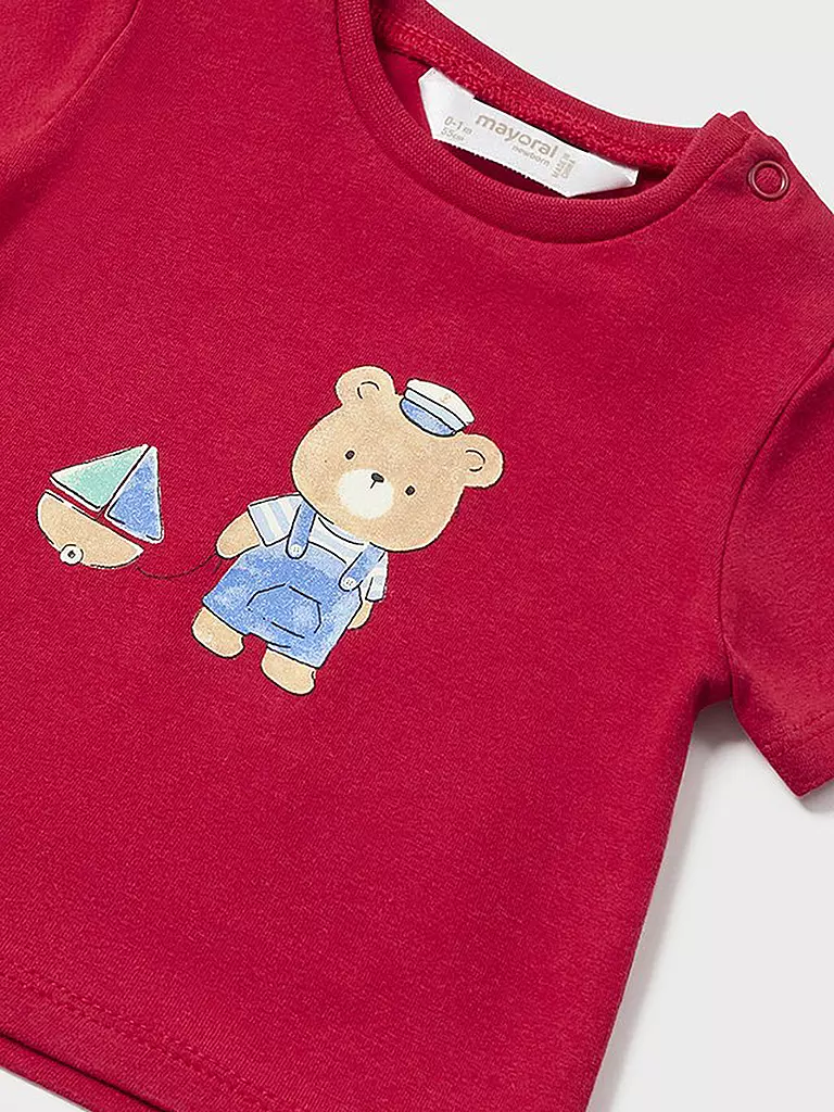 MAYORAL Baby Set 2-teilig T-Shirt und Shorts rot