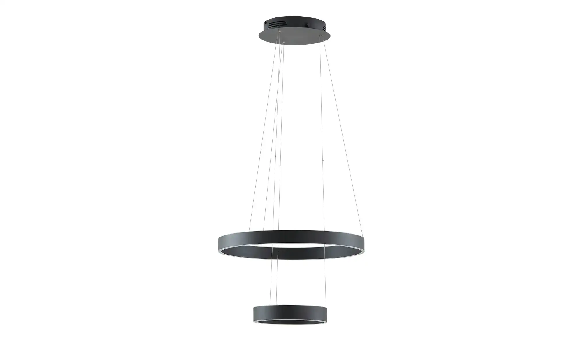 HELL-höllisch gutes Licht LED-Pendelleuchte, schwarz `Ringe´