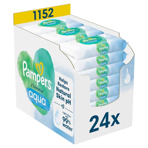 Pampers Harmonie Aqua Feuchttücher 24er Pack