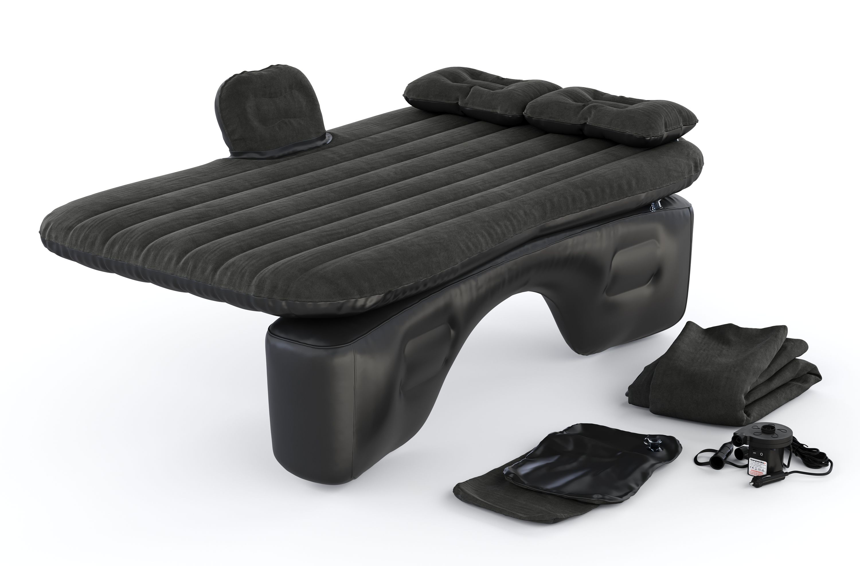Autobett aufblasbar 135 x 85 cm schwarz