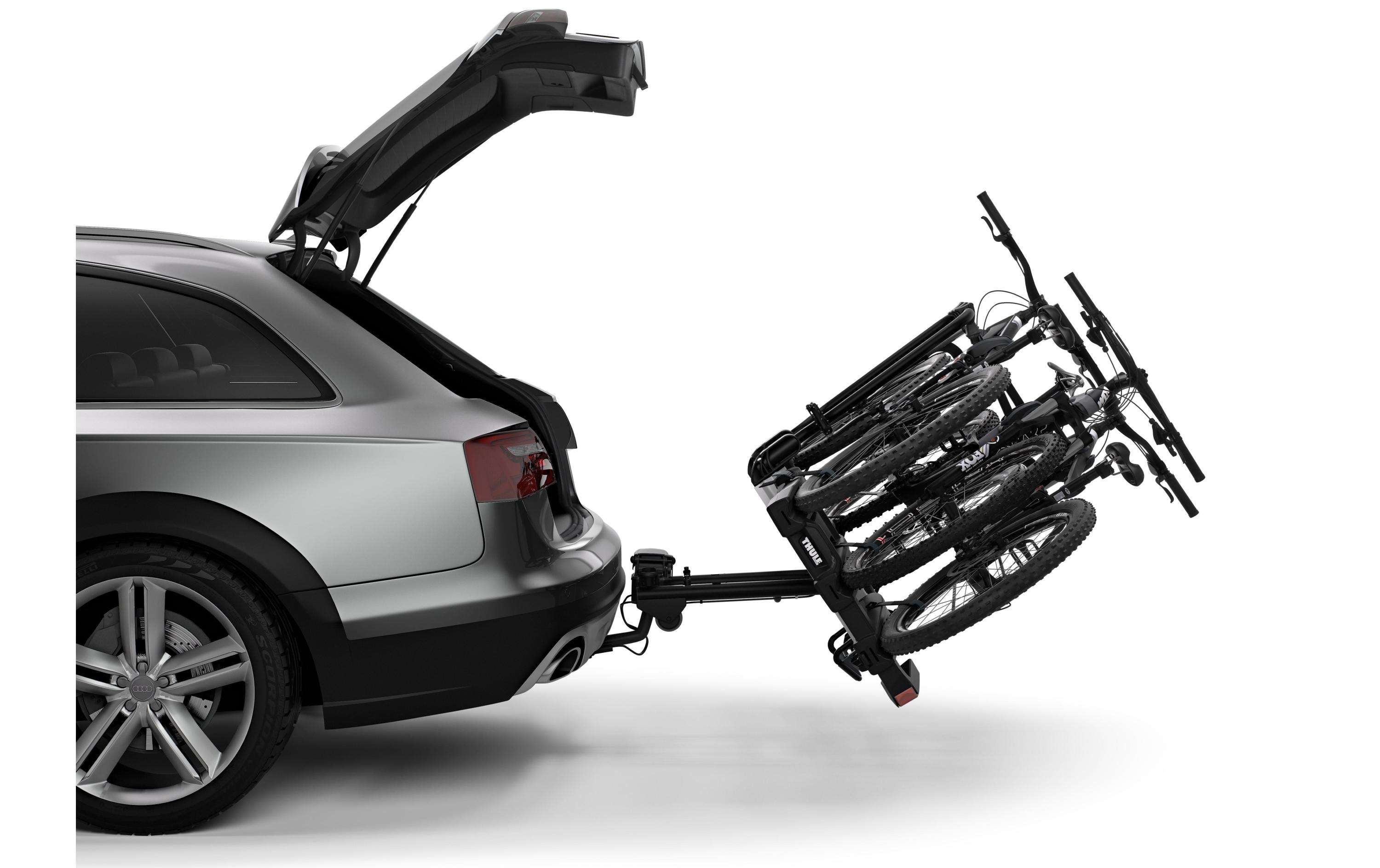 Anhängerkupplungsträger EasyFold XT 3<br>Komplett zusammenklappbare Fahrradträger für Anhängekupplung
