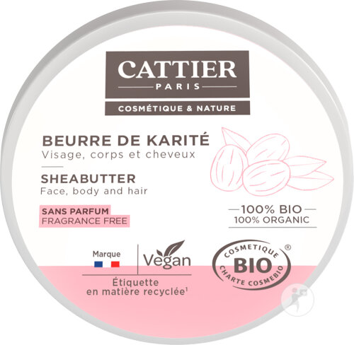 Cattier Beurre De Karité Visage/Corps/Cheveux 100% Bio Pot 100g