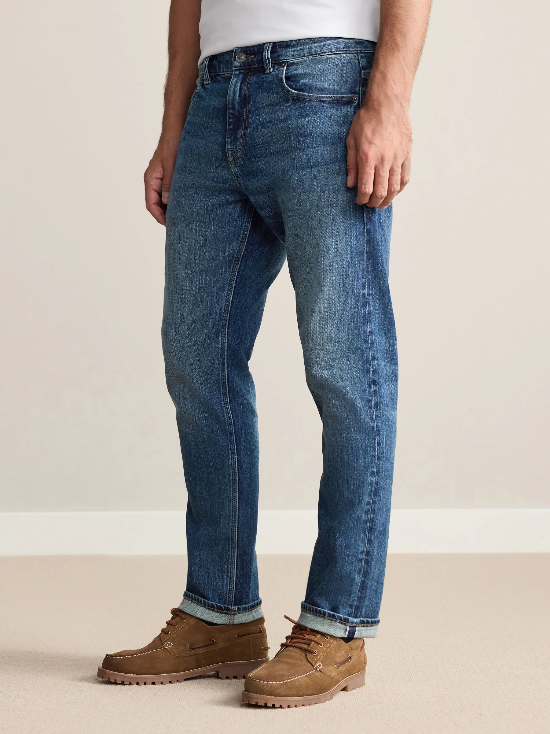 Normaal blauw - Slim Fit - Signature Japanse zelfkant denim jeans