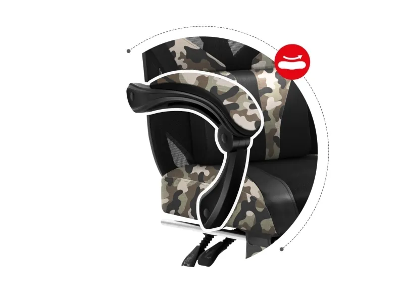 Huzaro Combat 5.0, PC gamingstol, 140 kg, Trådsæde, Ryglæn i net, PC, 610 x 610 mm