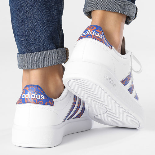 Baskets Femme Grand Court 2.0 ID4513 Footwear White Royal Blue
