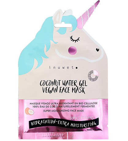 Inuwet Gesichtsmaske - Unicorn - Bio-Zellulose - Kokosnuss - Pin