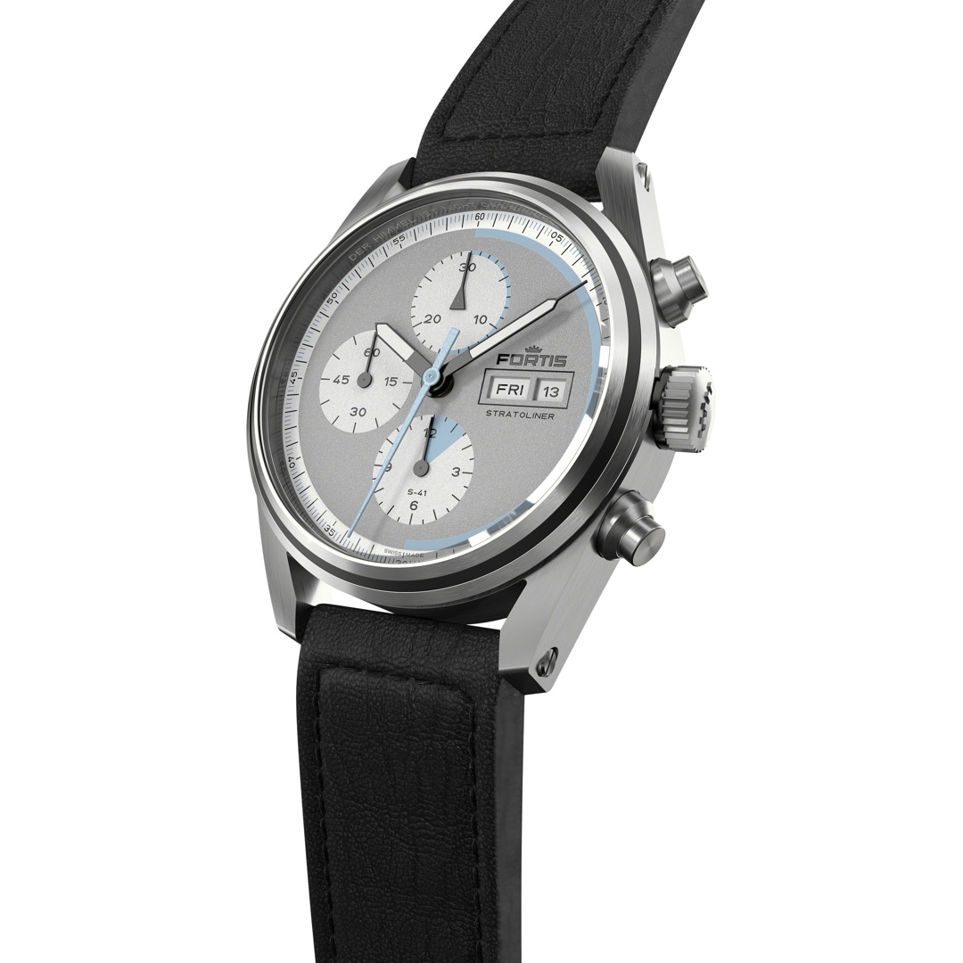 Fortis Stratoliner S-41 Cool Gray Aviator Strap
