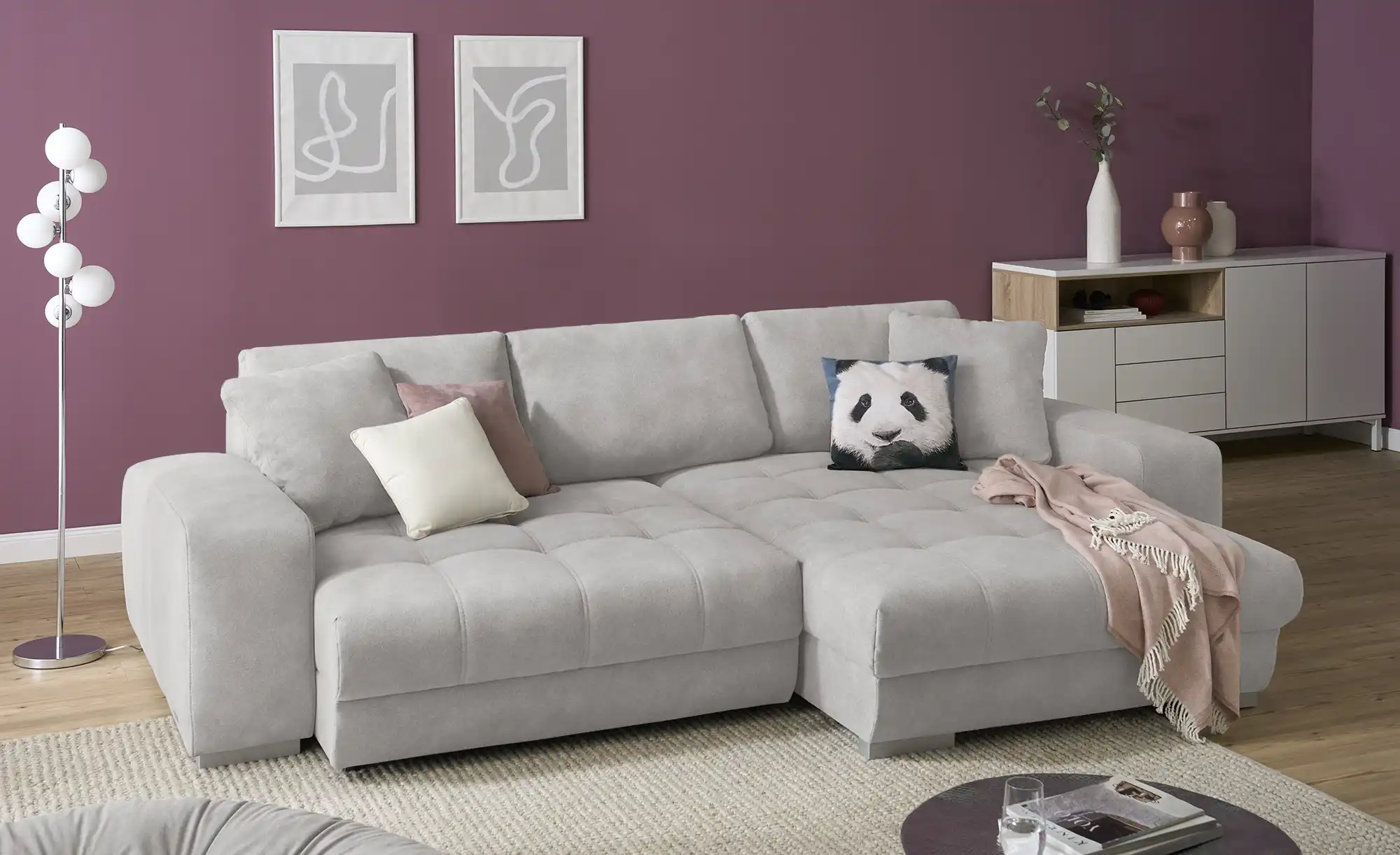 bobb Ecksofa  mit pflegeleichtem Bezugsstoff  Caro II
