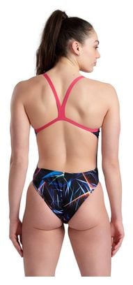 Maillot de Bain 1 Pièce Arena Allover Challenge Back Bleu Rose