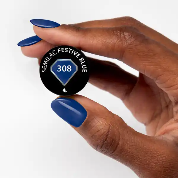308 UV Nagellack Hybrid Festive Blue