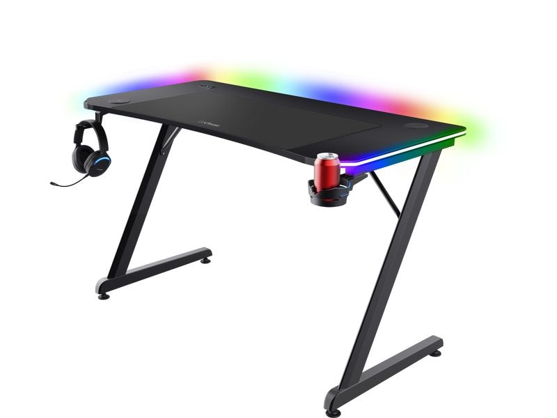 Trust Gaming Tisch GXT 710 Luminus Pro Gaming-Tisch mit RGB-Beleuchtung
