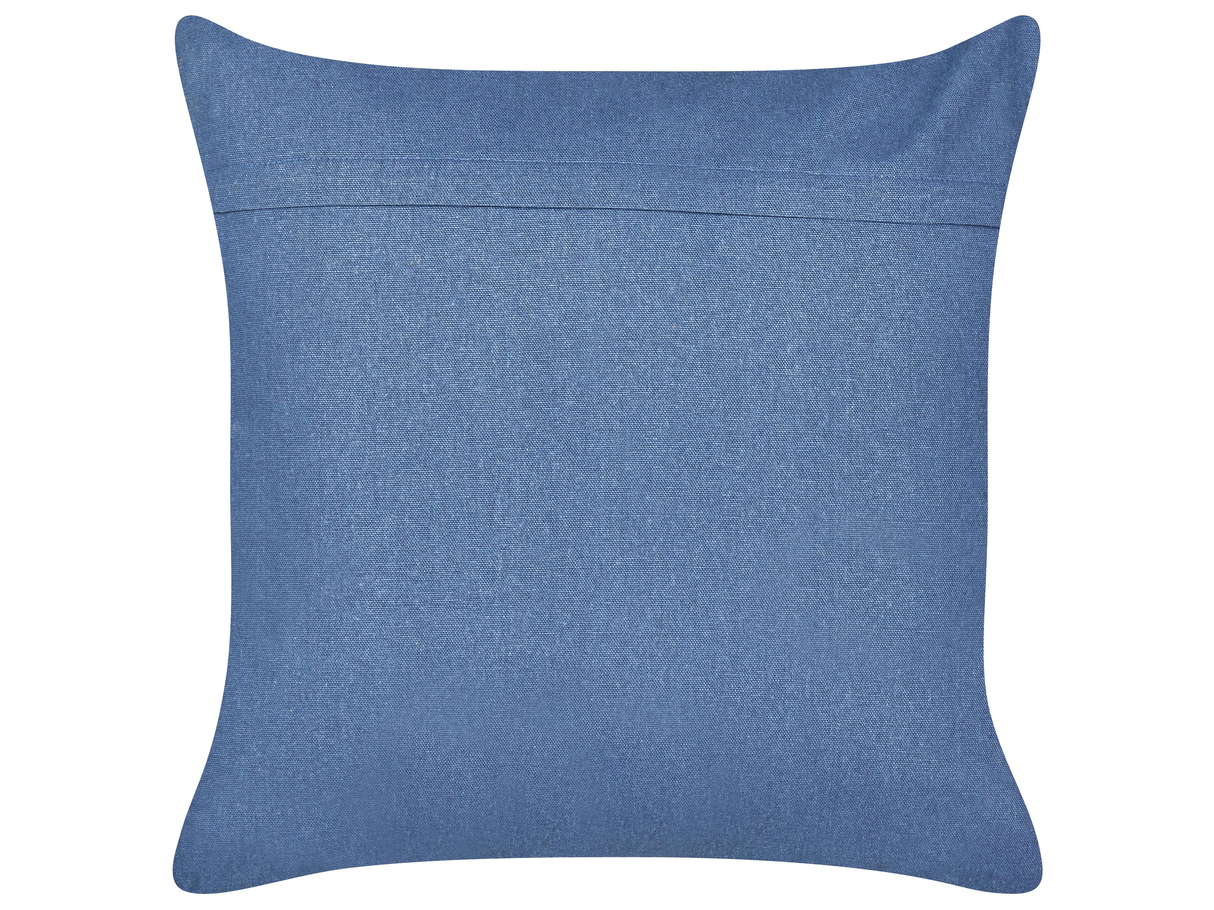 Sierkussen PENTAS Fluweel 45 x 45 cm Marineblauw dierenprint