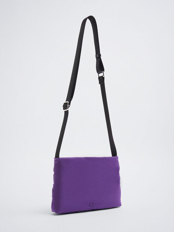 Bolsa de ombro em nylon - Violeta